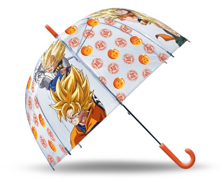 Detský priehľadný dáždnik Dragon Ball